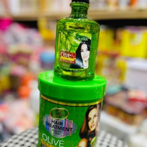 Pommade cheuveux olive